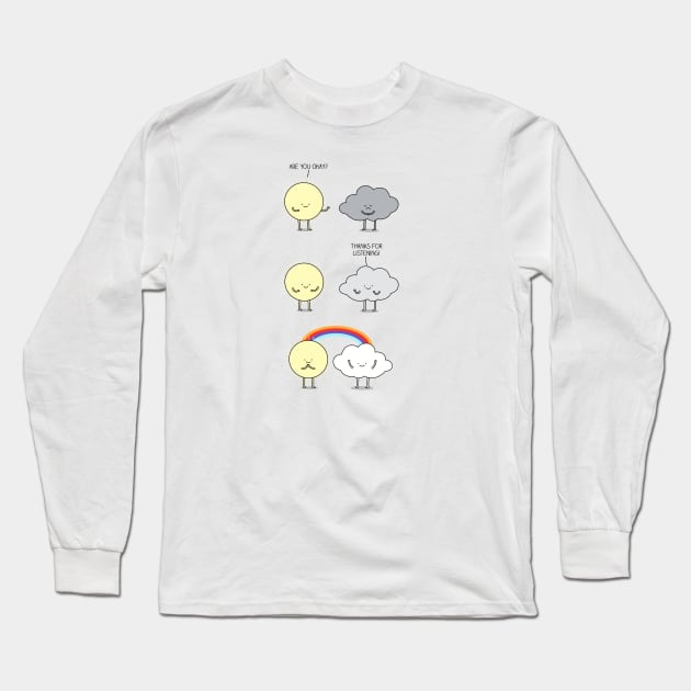 Rainbow connection 2 Long Sleeve T-Shirt by milkyprint